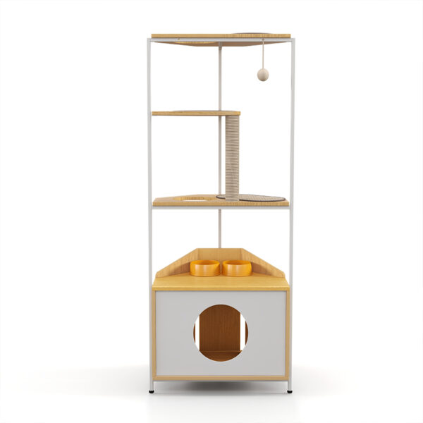 Cat Tower Condo with Feeding Station
