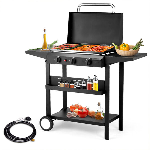3-Burner Gas Flat Top Griddle